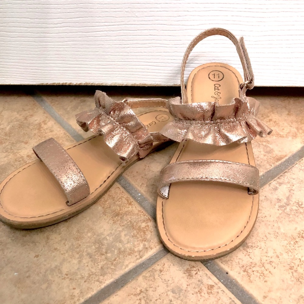 Cat & Jack Rose Gold Sandals